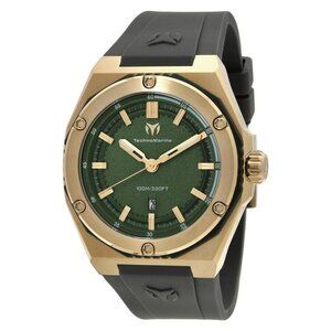 FX04306B NWT Technomarine Fashion Men's Quartz Plastic and Stainless Steel Authe